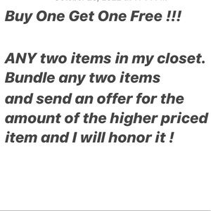 COPY - Buy One Get One Free !
